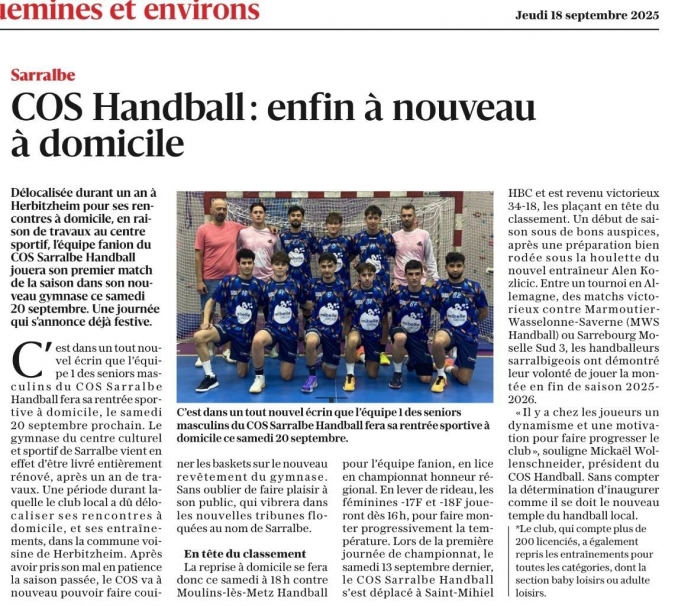 - Club Omnisports Sarralbe Handball